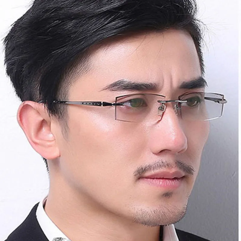 

Fashion New Rrimming Reading Glasses Men Diamond Crystal Metal Frame Prescription Glasses Diopter 1.5 Watch Top Grade Oculos