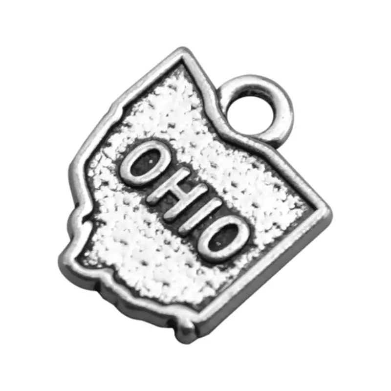 30 шт. подвески в виде карты Огайо из США|charm pendant|map charmpendants for jewelry making |