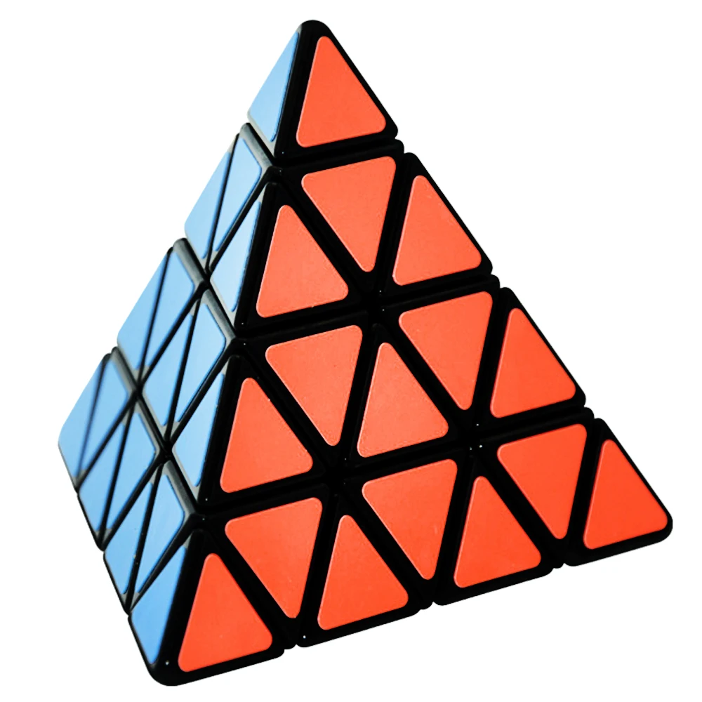Скорость ShengShou's 4 слоя s волшебный куб 4*4*4 треугольник 4x4x4 головоломка куб игрушка пирамида Cubo Megico четырехслойные наклейки