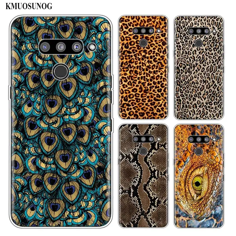 

Silicone Soft Phone Case Animal Print in Leopard for LG K50 K40 Q8 Q7 Q6 V50 V40 V30 V20 G8 G7 G6 G5 ThinQ Mini Cover