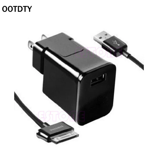 Special Price OOTDTY US Plug Travel Wall Charger Cable For Samsung Galaxy P1000 P6200 P3100 N8000 P5100 N8010 P7500 Tablets Charger DN001