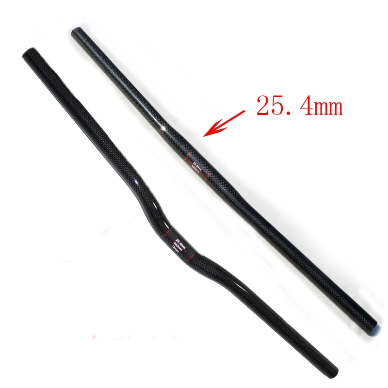 3k Carbon Fiber Mtb Bicycle Rise Handlebar Mountain Bike Handle Bar 25