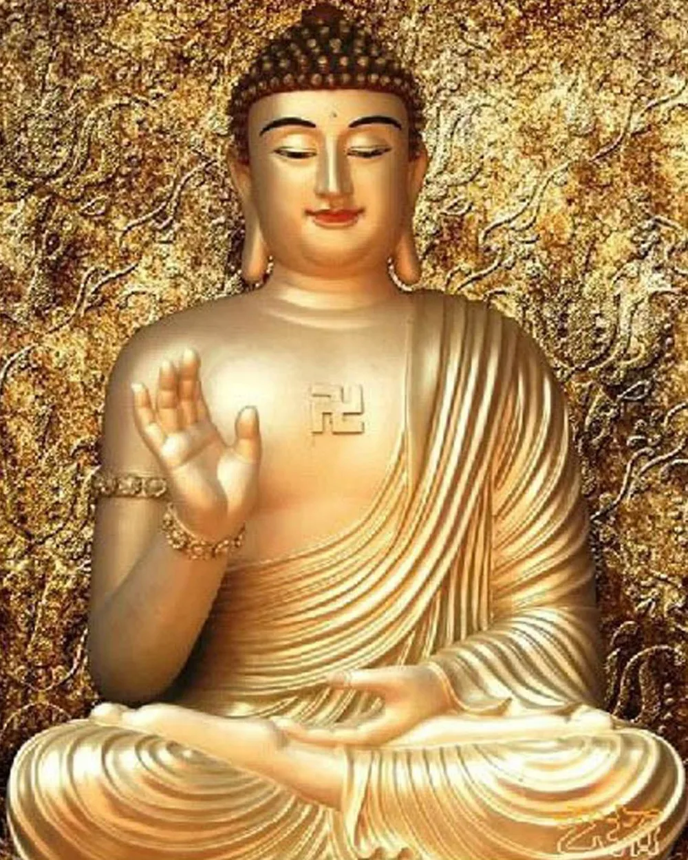 

New arrival diy diamond embroidery religion Buddha painting rhinestones full sticker cross stitch kits Entrance house decoration