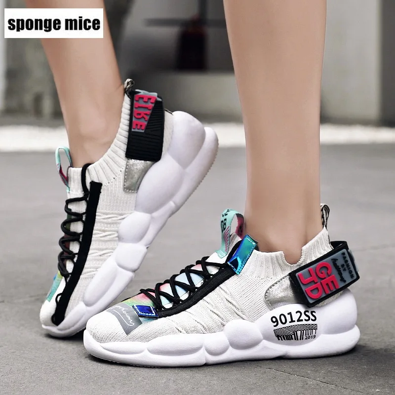 Новинка женская спортивная обувь разноцветная плетеная zapatos de mujer кроссовки на