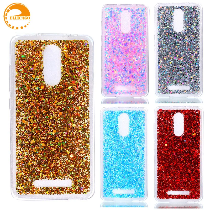 Ellicago Xiaomi Redmi Note 3 Case Luxury Bling Glitter Shiny TPU Soft