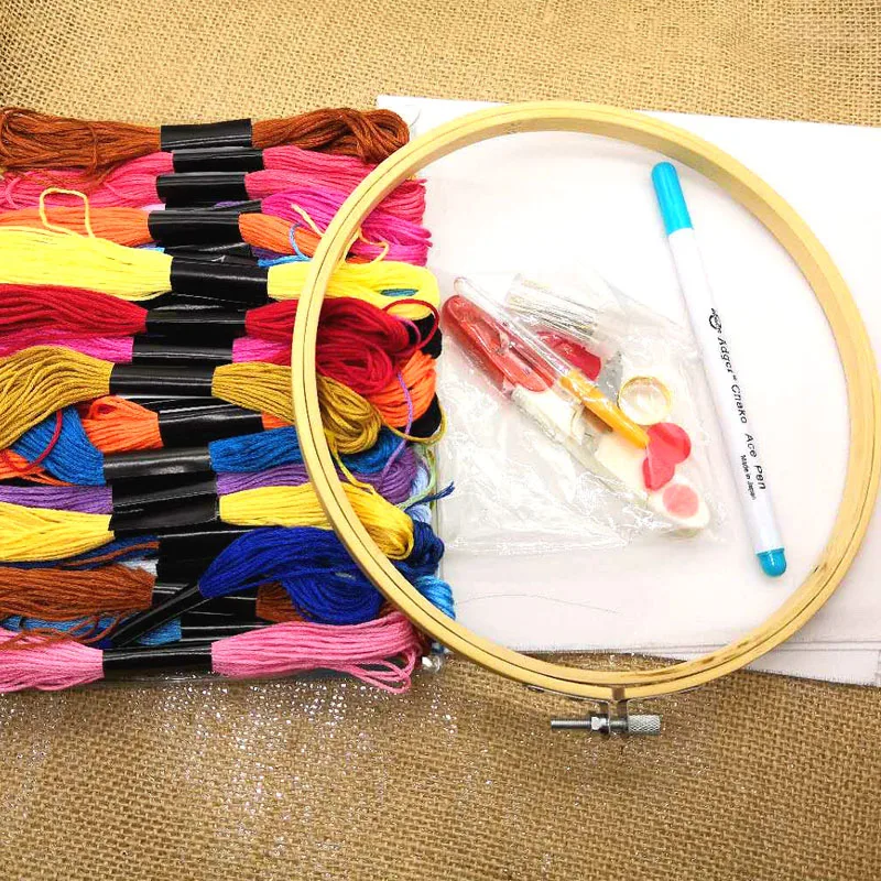 Embroidery thread swing tools kit embroidery fabric canvas