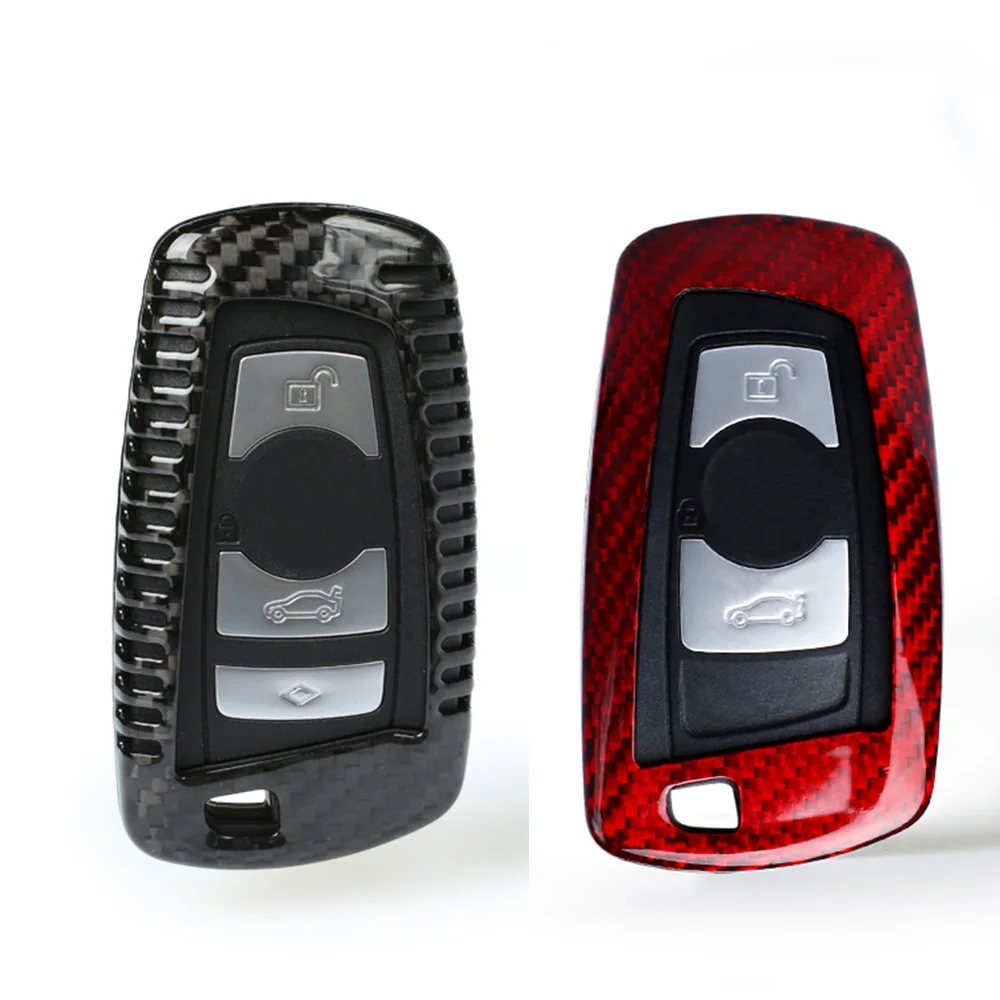 

TTCR-II Carbon Fiber Car Remote Key Case Cover For BMW E46 E39 E90 E36 E60 F30 F10 E34 E30 F20 Protective Accessories Anti-drop