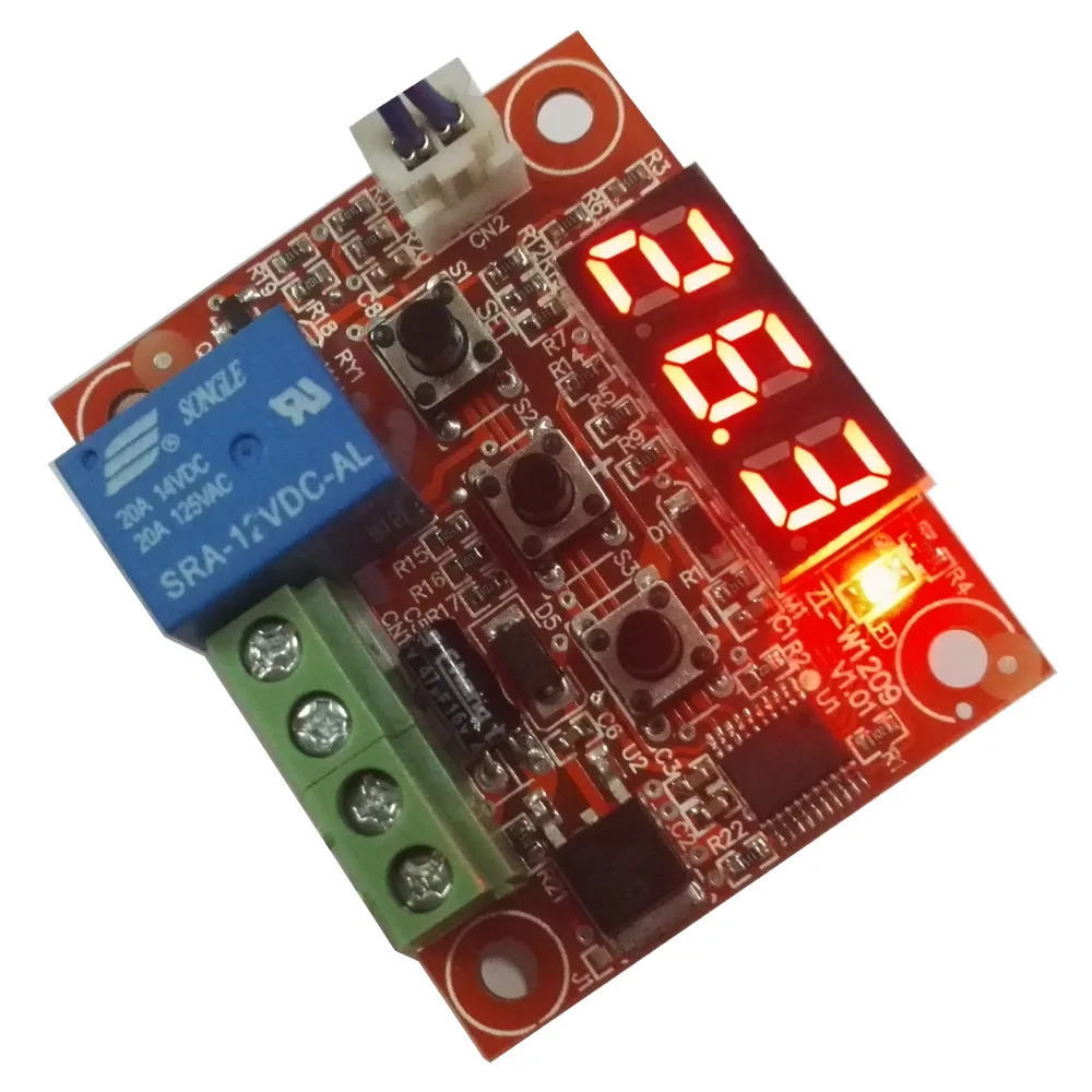 US $771.01 W1209 Temperature Controller PCB Sensor Length 05 or 09 Meter High quality mini Thermostat PCB Lilytech