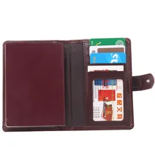 Мужская Обложка для паспорта из искусственной кожи, дорожный кошелек, кредитный держатель для карт, Обложка для российских водительских прав, бумажник для карт, мужской держатель для карт, сумка