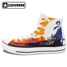 Anime Shoes Men Women Converse All Star Samurai Shamploo Design Custom Hand Painted Canvas Sneakers Brand Athletic Shoe