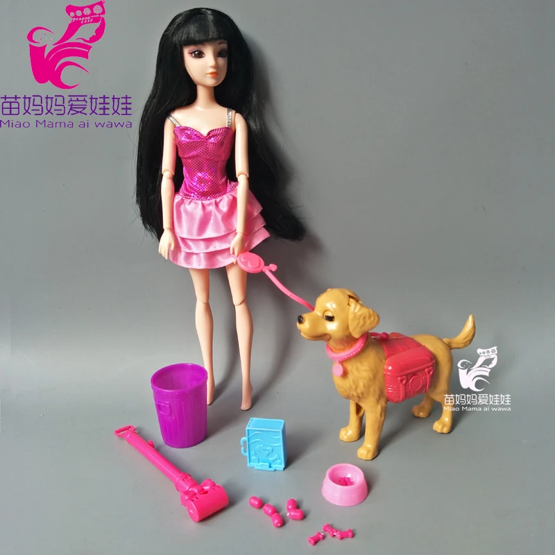 Plastic Dog Pet Sets Dog Food Bones Outside 1:6 Dollhouse Accessories Puppet Toy For Barbie Ken Doll Play House Early Education Plastic Dog Pet Sets Dog Food Bones Outside 1:6 Dollhouse Accessories Puppet Toy For Barbie Ken Doll Play House Early Education