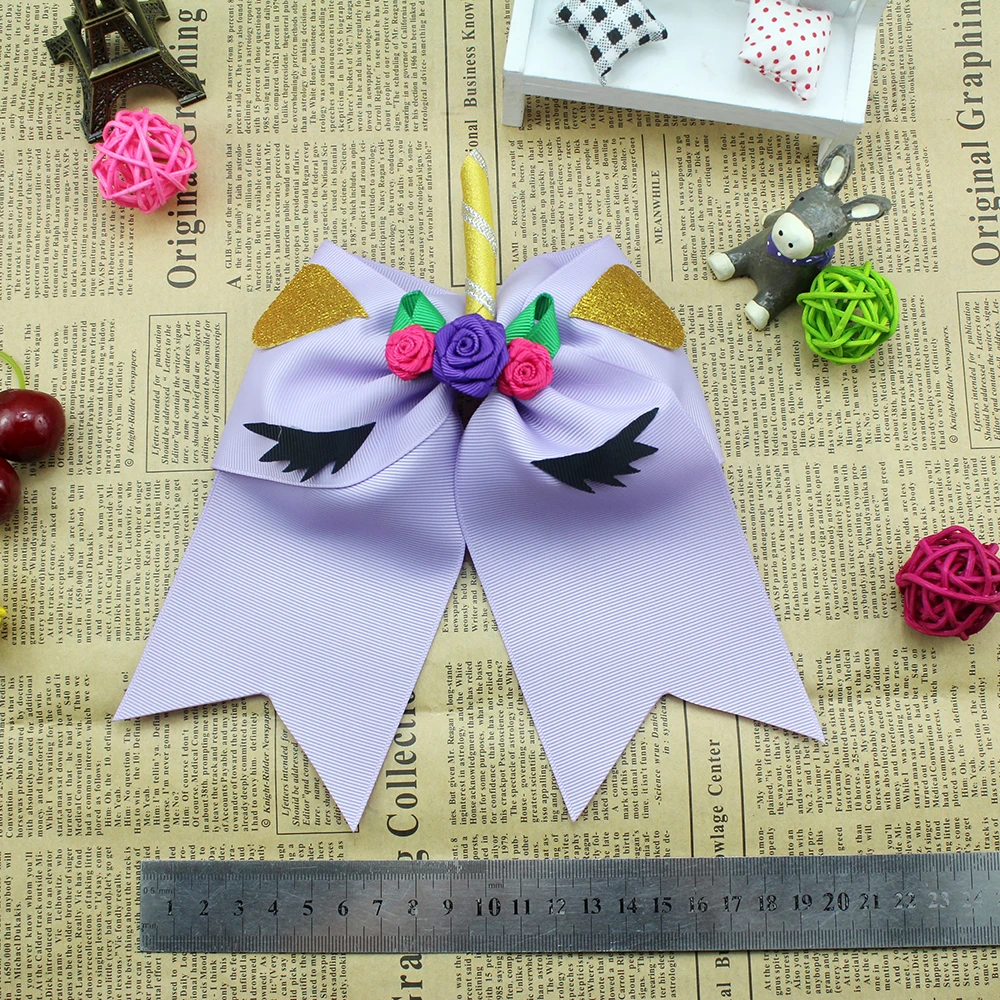 Adogirl الأزياء يونيكورن رباط رأس مطاطي للمدرسة الفتيات كبيرة الحجم عالية الجودة فيونكات شعر التشجيع الانحناء Adogirl الأزياء يونيكورن رباط رأس مطاطي للمدرسة الفتيات كبيرة الحجم عالية الجودة فيونكات شعر التشجيع الانحناء