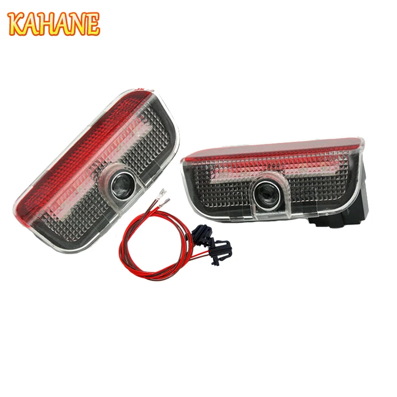 

KAHANE 2x Led Car Door light Car Laser Projector Ghost Shadow Light Welcome Door Light FOR Seat Alhambra N7 2011-2014