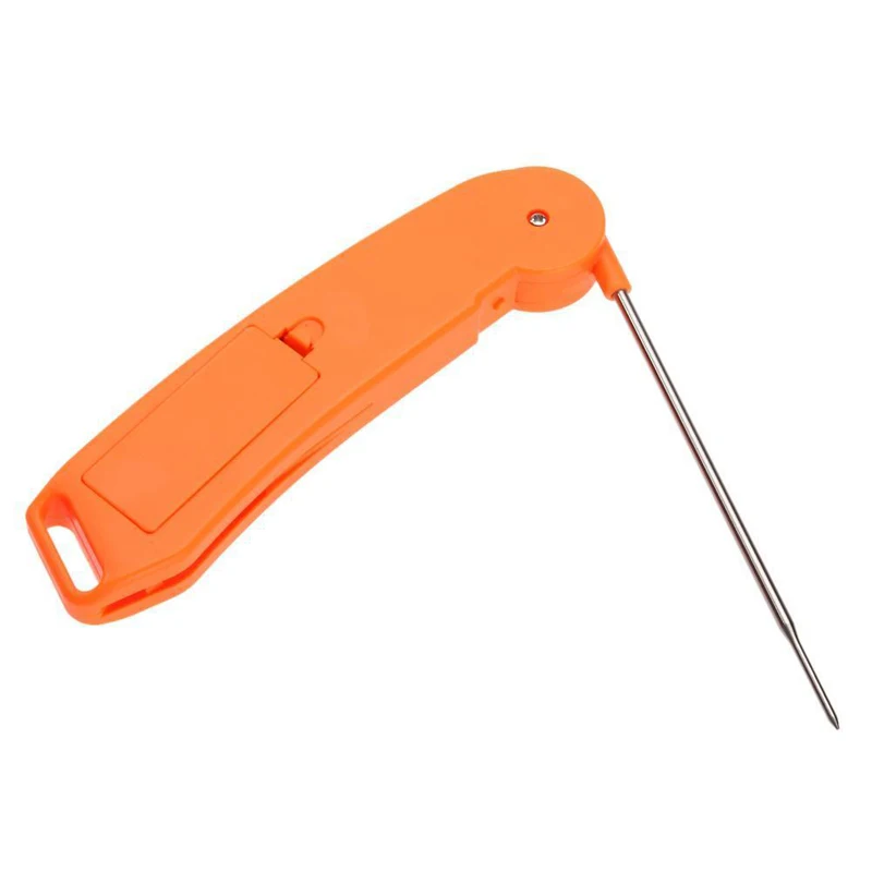 Foldable Food Thermometer Programmed Digital Kitchen Food Cooking BBQ Meat Fork Barbecue Probe Type Temperature Gauge
