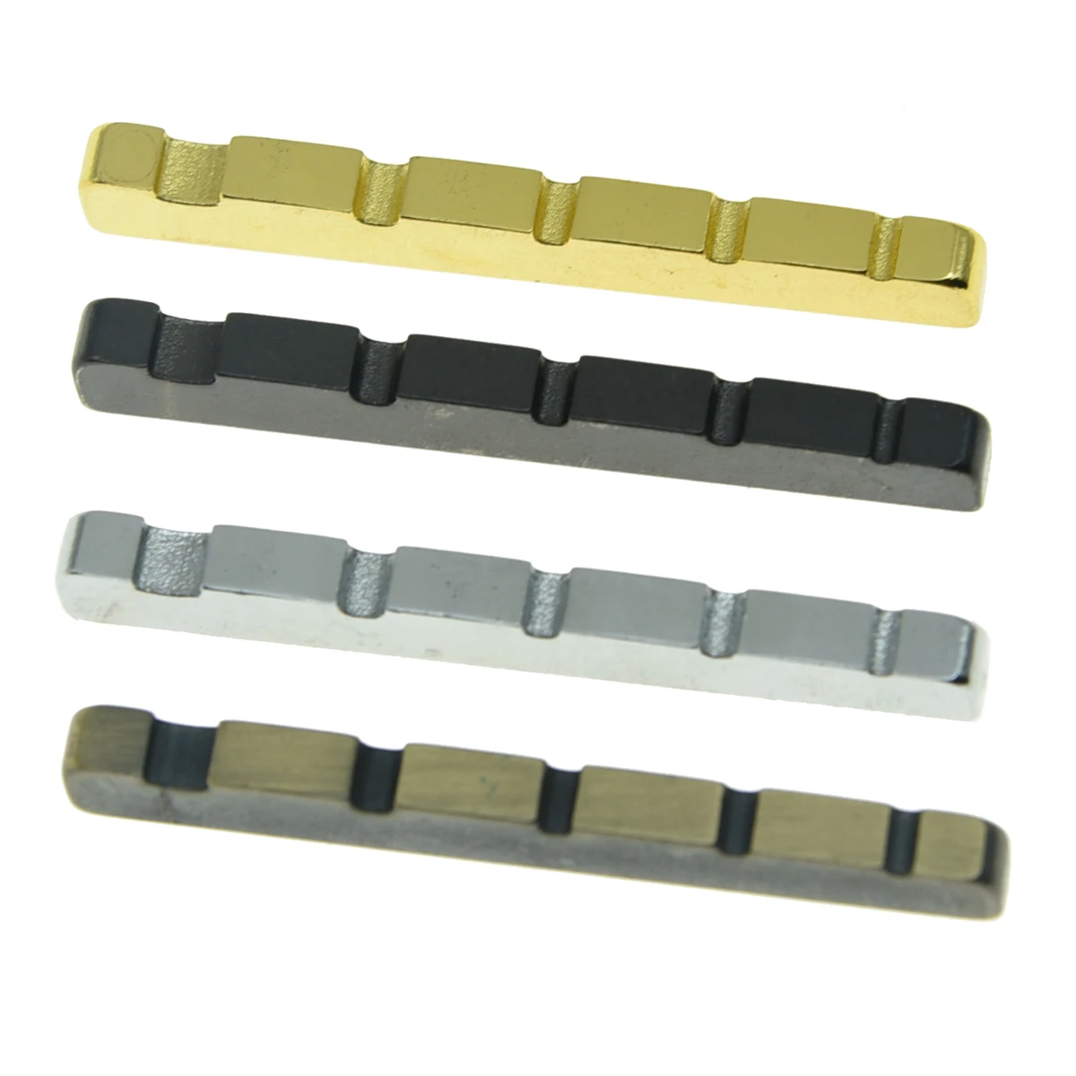 KAISH 45mm Pre slotted Brass Metal 5 String Bass Nut 1 3/4" for 5