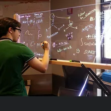 SUNICE, прозрачная самоклеящаяся доска для письма, для детей, рисунок граффити, оставьте сообщение, используйте для стеклянного окна, 90 см X 150 см