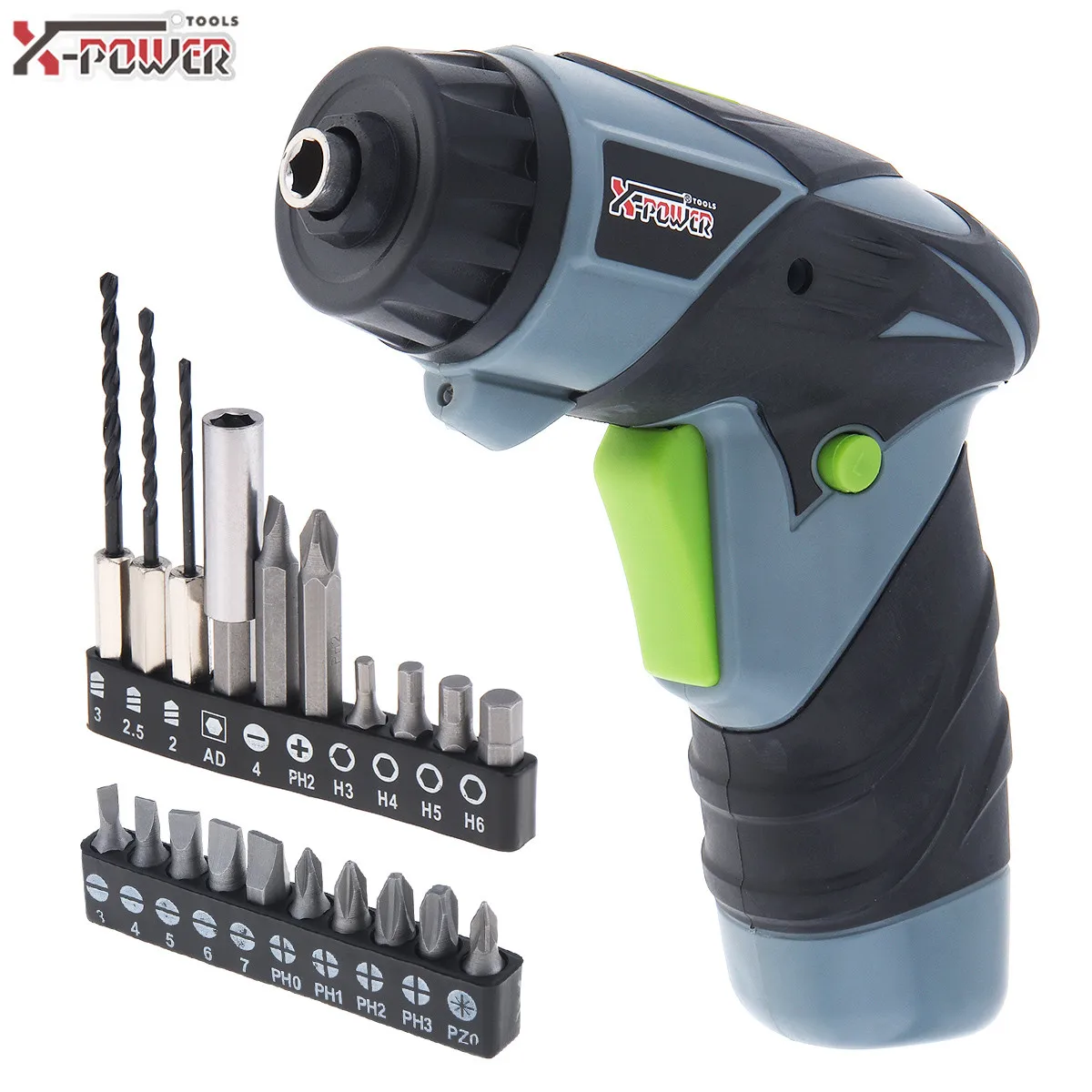 

Mini AC 220V Cordless Rechargeable 3.6V Electric Screwdriver Twist Drill Bits Household Electric Screw Driver with LED Lighting