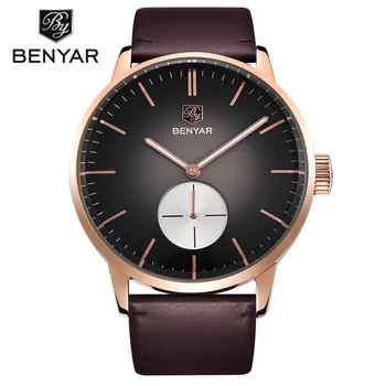

BENYAR men's watch top luxury men's watch military waterproof quartz watch sports watch leather fashion brand Relogio Masculino
