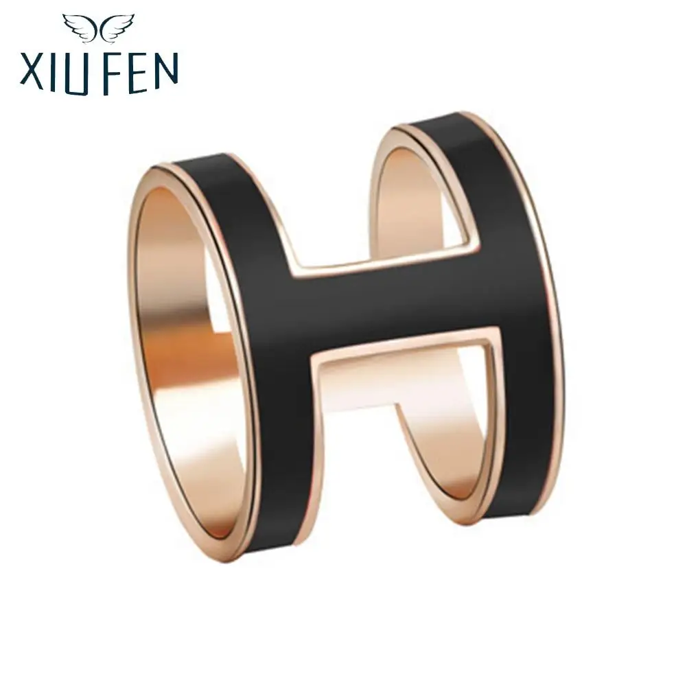 

XIUFEN Women Fashion Letter H Scarf Buckle Brooch Pin zk35