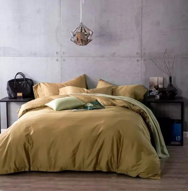 

Solid Egyptian cotton sheets bedding sets bedspreads king size queen double doona quilt duvet cover bed in a bag bedroom linen