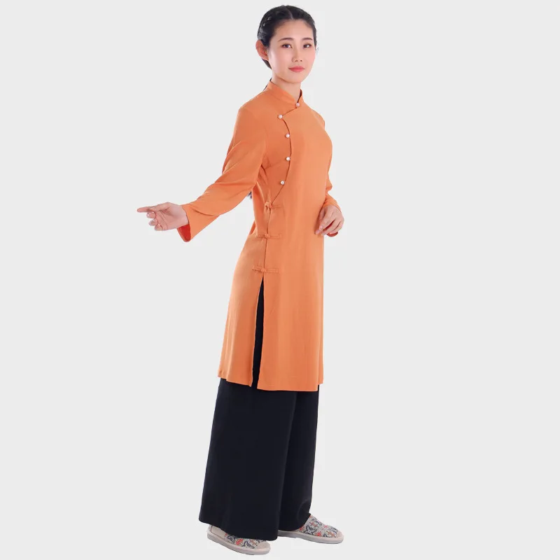 Одежда Tai chi униформа для женщин халат китайская дзен одежда медитации наборы