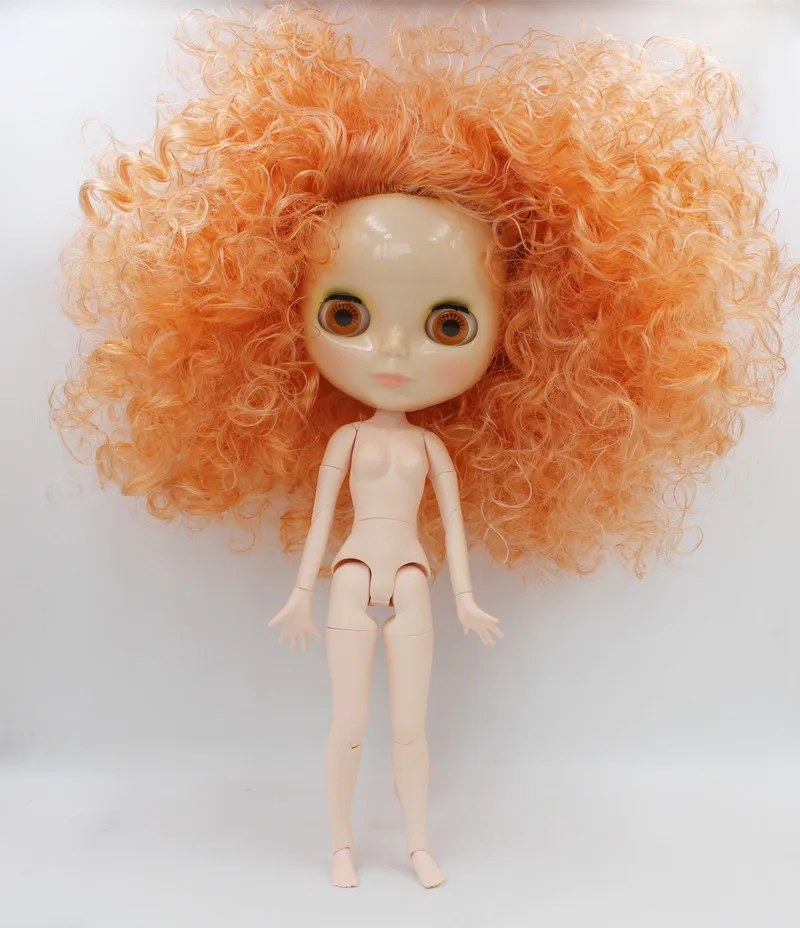 

Free Shipping big discount RBL-669J DIY Nude Blyth doll birthday gift for girl 4color big eye doll with beautiful Hair cute toy