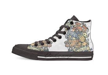 

GAME OF THRONES Design breathable Casual High Top lace-up Canvas shoes sneakers For Drop shipping