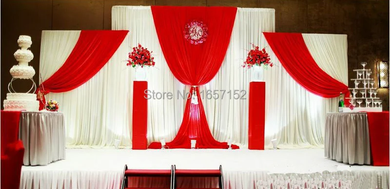 Top rated font b wedding b font font b backdrop b font curtain Deluxe stage font