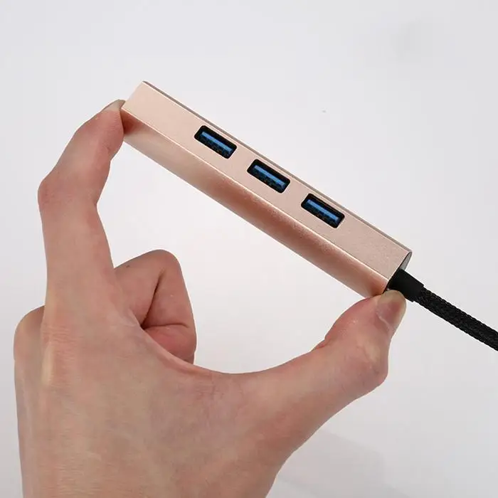 1 перетащить 4 USB3.0 высокое Скорость 105 мм 37g сети сплиттер Тип-C 3,1 серебряный, золотой, черный концентратор