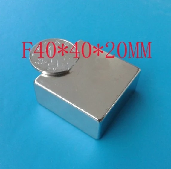 

F40*40*20mm 1pcs block strong powerful magnet craft neodymium magnets rare earth permanent strong N50