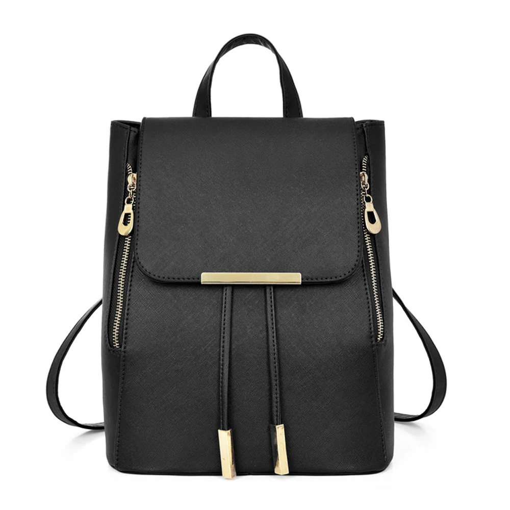 

simple Backpack Women Pu Leather Female Backpacks Teenager School Bags Mochila Feminina Rucksack Mochilas Mujer 2018 8 colour