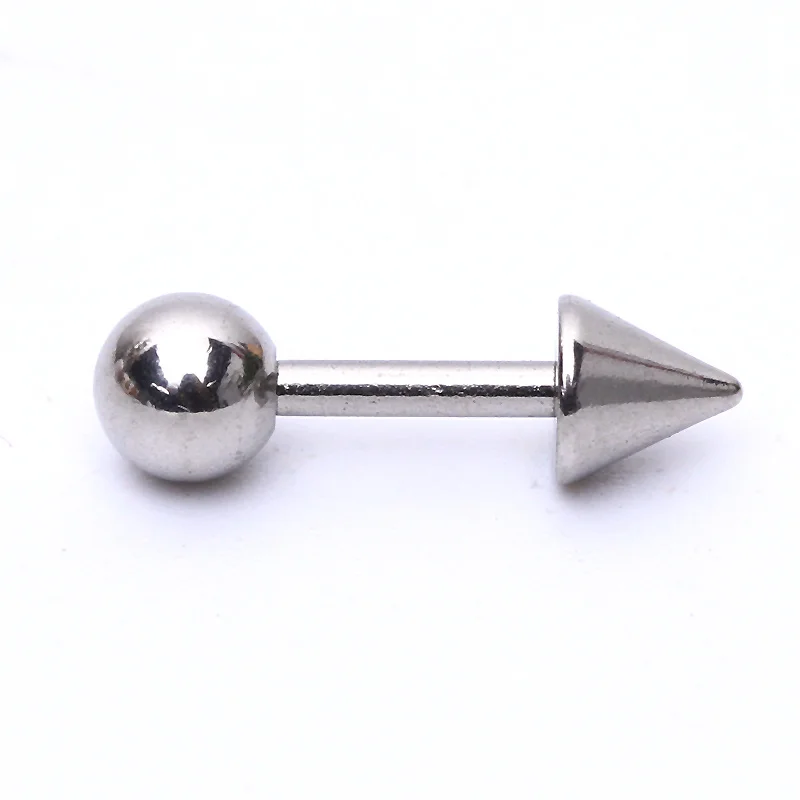 ZLDYOU 10pcs Fashion Ball Spike Stainless Steel Piercing Stud Earrings