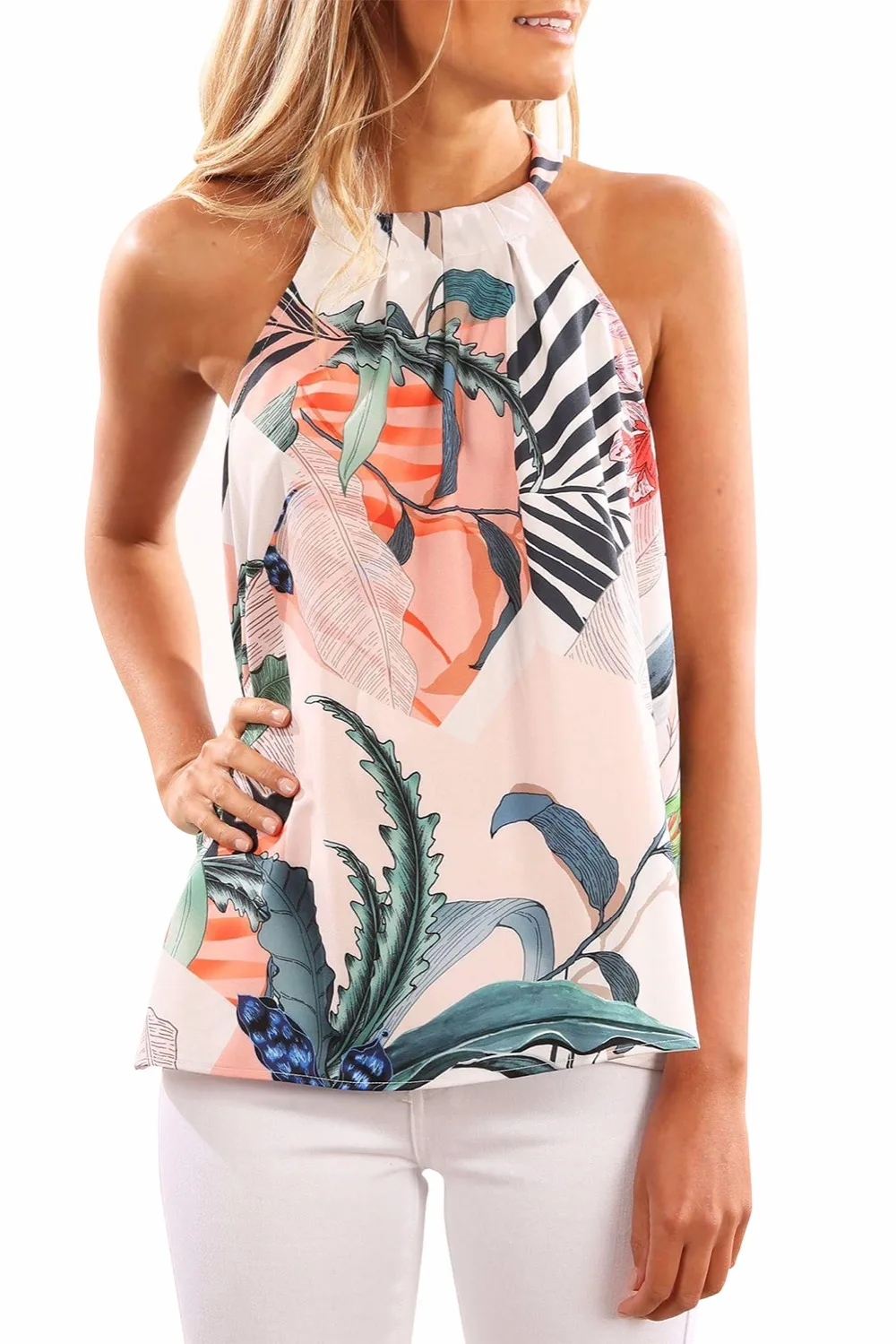 Sky-Blue-Sleeveless-Flower-Printed-Tank-Top-LC251847-4-1