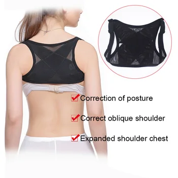 

Female Adjustable Posture Corrector Corset Back Brace Back Belt Lumbar Support Straight Corrector Size M-L JLRD 2018