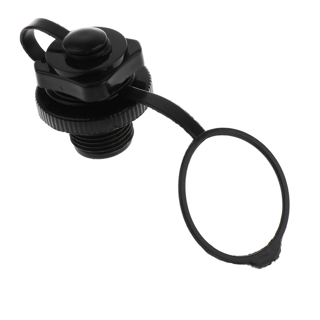 2Pcs/Set Inflatable Valve, Screw Thread Air Plug with Caps for Inflatable Boat Rib Rubber Dinghy Kayak Canoe Yacht