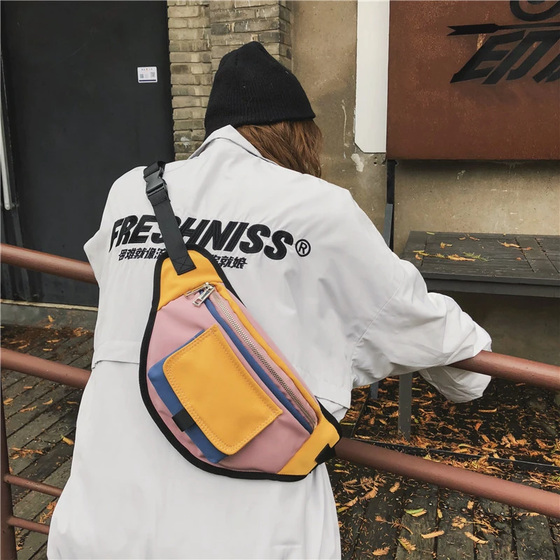 Riñonera Unisex para hombre y bolso de hombro deportivo para el pecho, Hip hop, tendencia urbana|Riñoneras| AliExpress