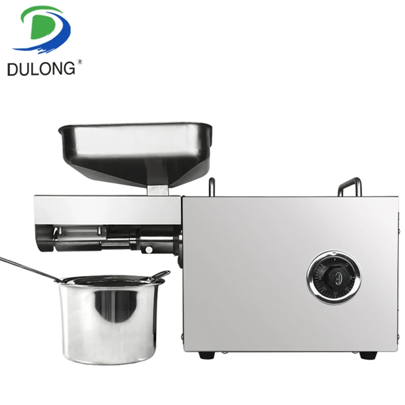 110V 220V Temperature Control Commercial Stainless Steel Oil Press Machine Nut Seed Automatic Pressure High Extraction |