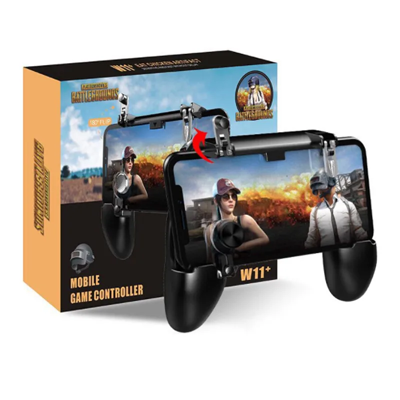 

PUBG Mobile Gamepad Joystick Metal L1 R1 Trigger Game Shooter Controller for iPhone Android Phone Mobile Gaming Gamepad