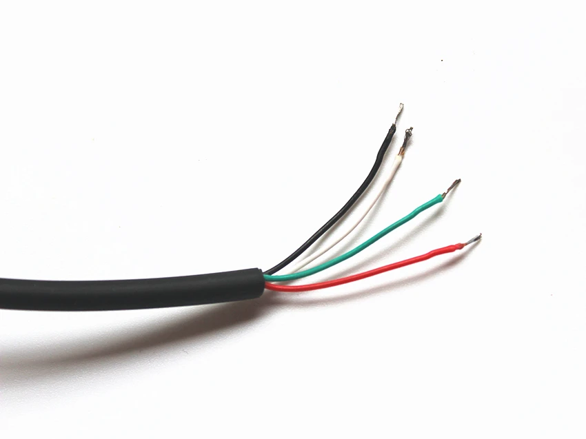 XQF DIY 4 провода микрофонный кабель K штекер 2 контакта для kenwood wouxun baofeng puxing linton tyt