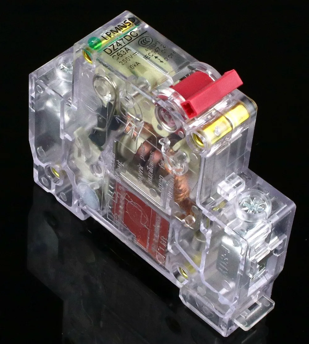 1P 63a 230/400 В ~ Мини автоматический выключатель MCB C45 C Тип AC DC|circuit breaker mcb|mcb typecircuit |