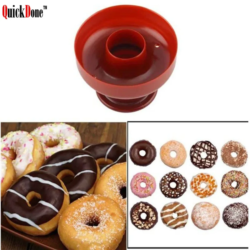 

QuickDone Plastic Light Weight Donut Maker Dispenser Arabic Waffles Cup Maker Deep Fry Easy Fast Portable Doughnut Mould AKC6311