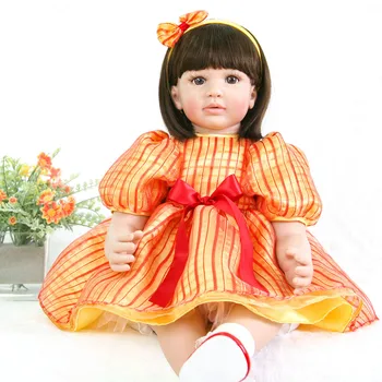 

60 cm Reborn Baby Dolls Lifelike dolls for girls Doll Reborn Soft Silicone boneca Bebes reborn Christmas toys for girls