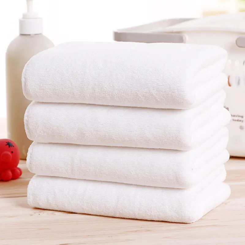 Super Absorbent White Bath Towel 70x140cm Super Fiber Quick Drying