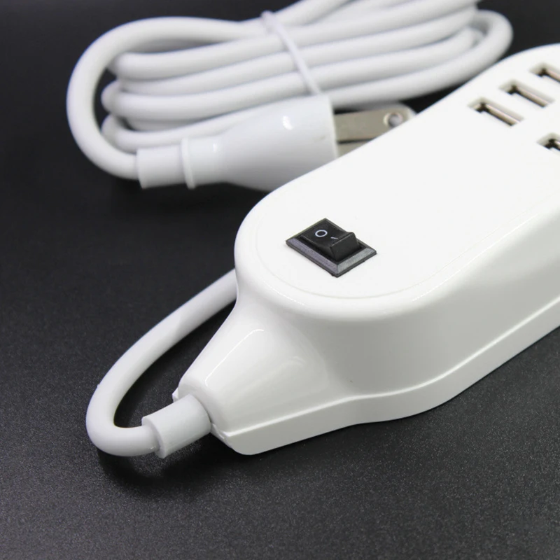 6 Usb Порты телефон Зарядное устройство концентратора 25 w 5a Desktop Eu/us настенная розетка зарядки Расширение адаптер питания от сети для Iphone