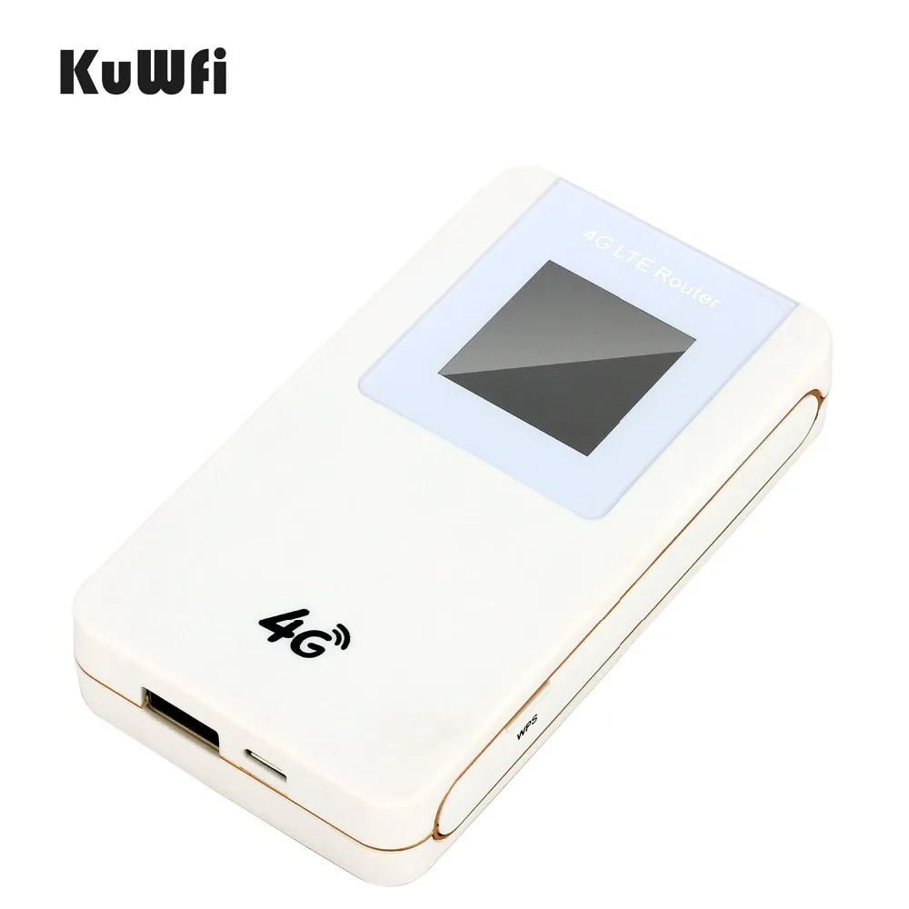 KuWFi мобильный 4G Роутер разблокированный LTE беспроводной WIFI роутер Мини