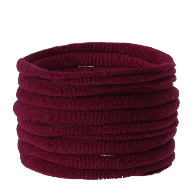 10pcs/lot Nylon Headband for Baby Girl DIY Hair Accessories Elastic Head Band Kids Children Fashion Headwear baby turban 6