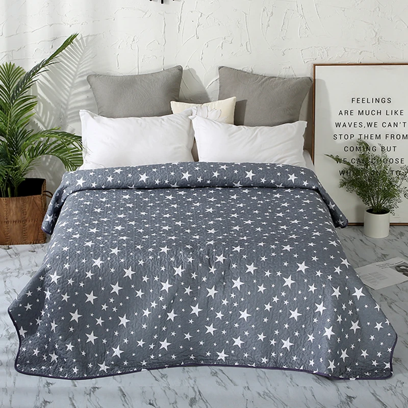 

Summer Bedspread Geometric Printed Double quilted blanket Quilts and Duvets for Adults Thin Air-conditioned Comforter For Bed#sw