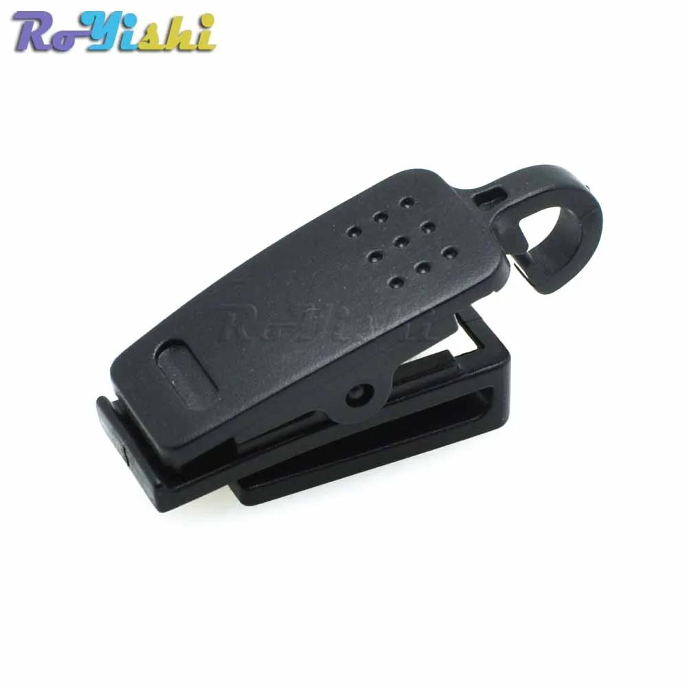 100pcs/pack Plastic ID Card Name Tag Holder Badge Clip Black For Cord Strap | Дом и сад