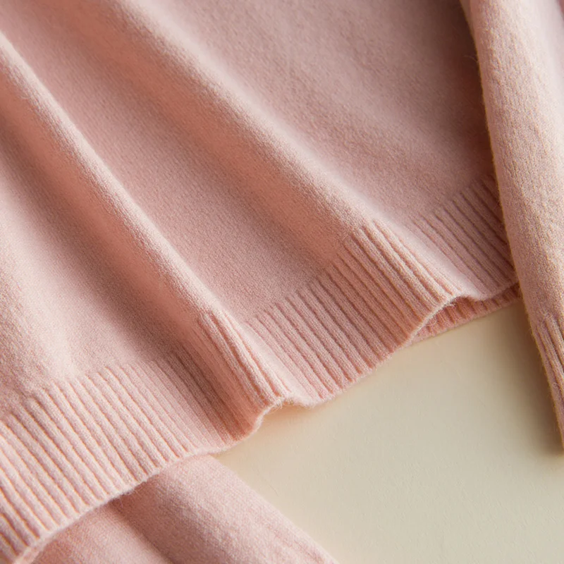 Autumn and winter wool sweater female half-high collar long-sleeved casual pullover soft and comfortable sweater anti-pilling