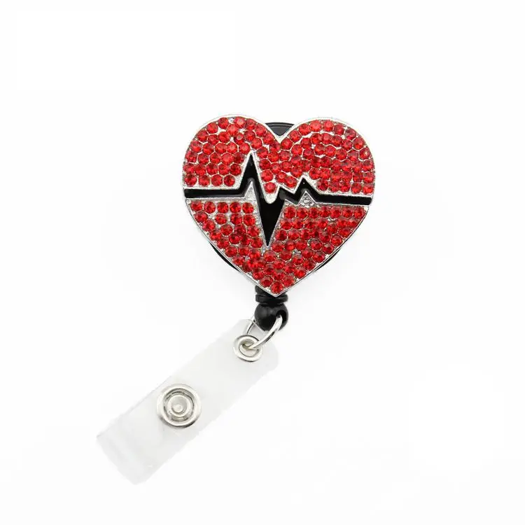 10pcs/lot red crystal doctor symbol heart sharp Nurse Medical ...
